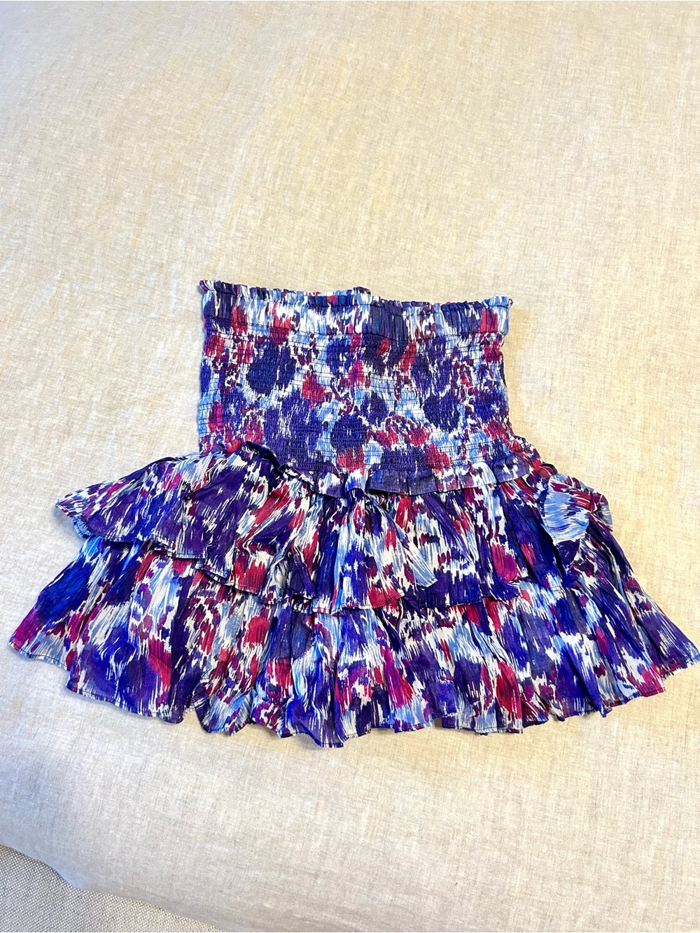 Isabel Marant Etoile Naomi Purple and Pink Mini Skirt